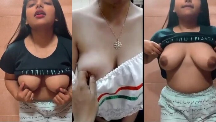 Beautiful Boobs Girl Playing With Boobs MMS