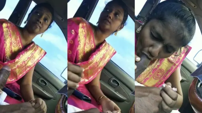 Tamil Young Girl Blowjob and Fucking inside the Car Viral